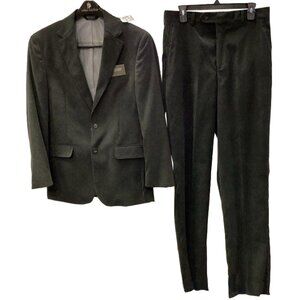 NWT Jos A Bank Suit CORDUROY Crossover Dark Green Olive 38R Top Jacket, Pants 32